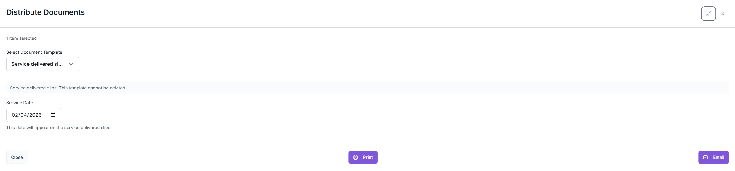 Communication dashboard showing document and message activity