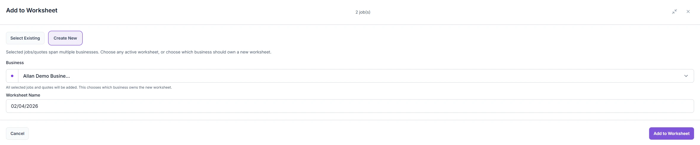 Desktop team assignment board with worksheets and job ownership